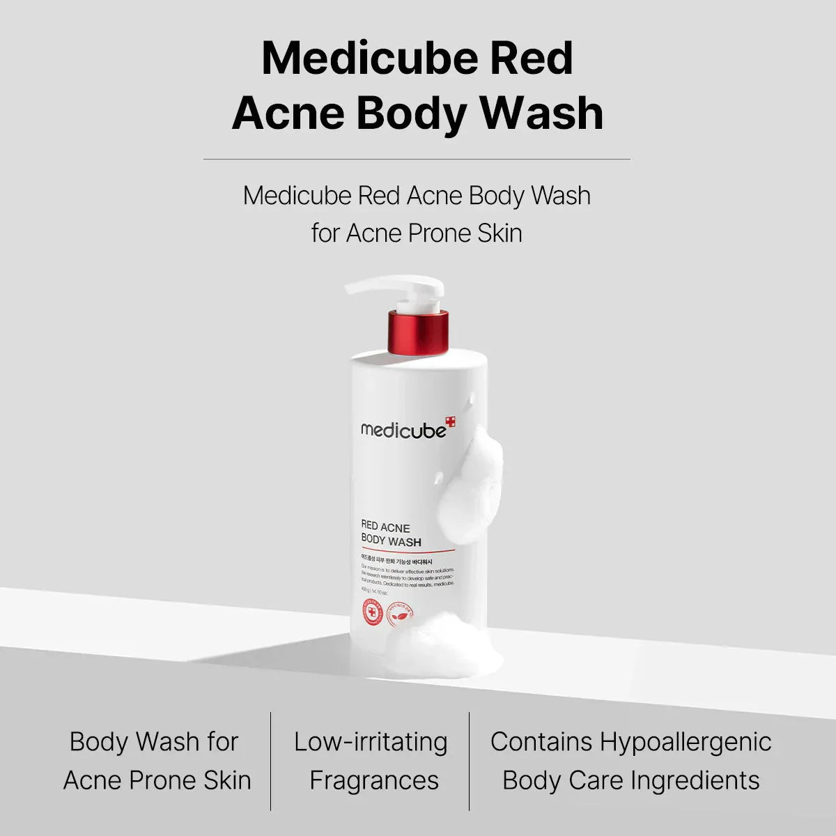 Medicube, Red Acne Body Wash, 400ml