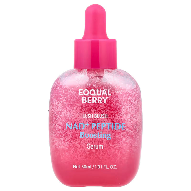 EQQUALBERRY, NAD + Peptide Boosting Serum, 1.01 fl oz (30 ml)