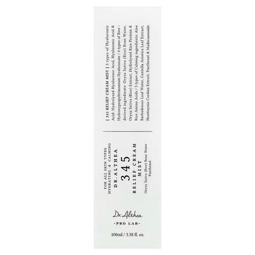 Dr. Althea, 345 Relief Cream Mist, 3.38 fl oz (100 ml)
