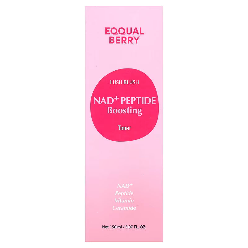 EQQUALBERRY, Nad+ Peptide Boosting Toner, 5.07 fl oz (150 ml)
