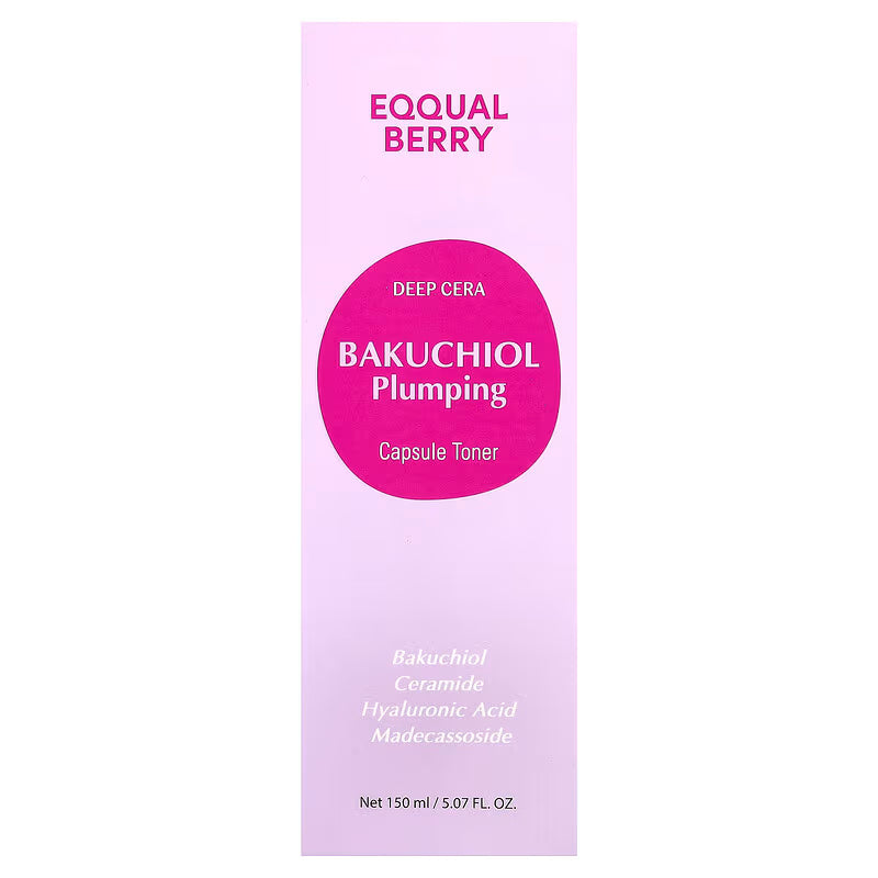 EQQUALBERRY, Bakuchiol Plumping Capsule Toner, 5.07 fl oz (150 ml)