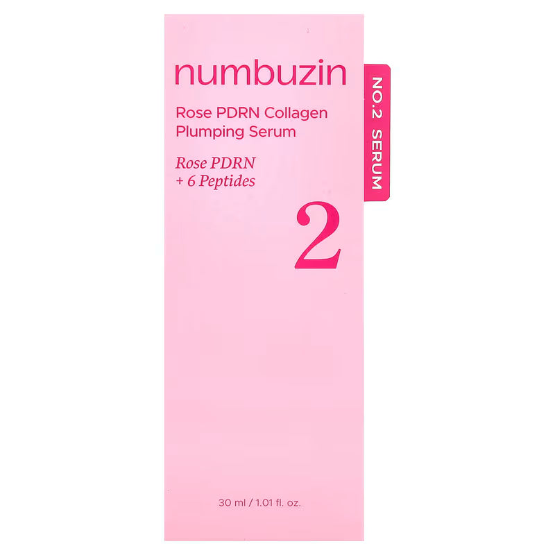 Numbuzin, No.2 Rose PDRN Collagen Plumping Serum, 1.01 fl oz (30 ml)