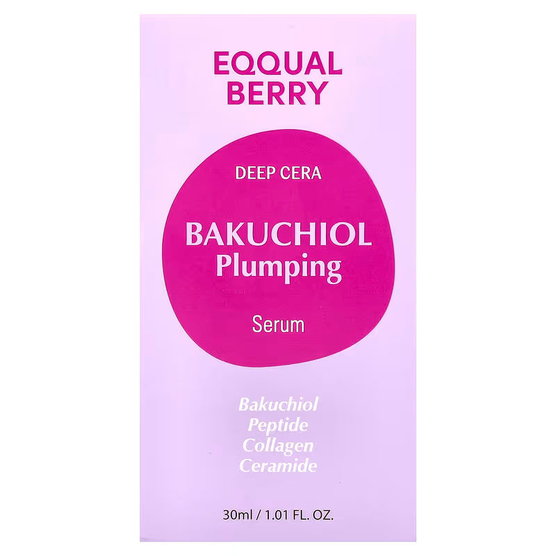 EQQUALBERRY, Bakuchiol Plumping Serum , 1.01 fl oz (30 ml)