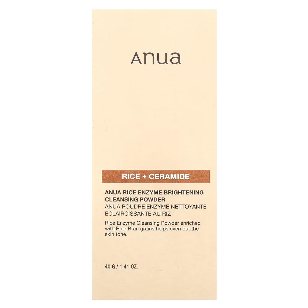 Anua، مسحوق الأرز الإنزيمي المنظف والمشرق، الأرز + السيراميد، 1.41 أونصة (40 جم)