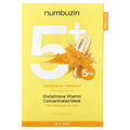 Numbuzin, No.5 Glutathione Vitamin Concentrated Beauty Mask, 5 Sheets, 0.91 fl oz (27 ml) Each