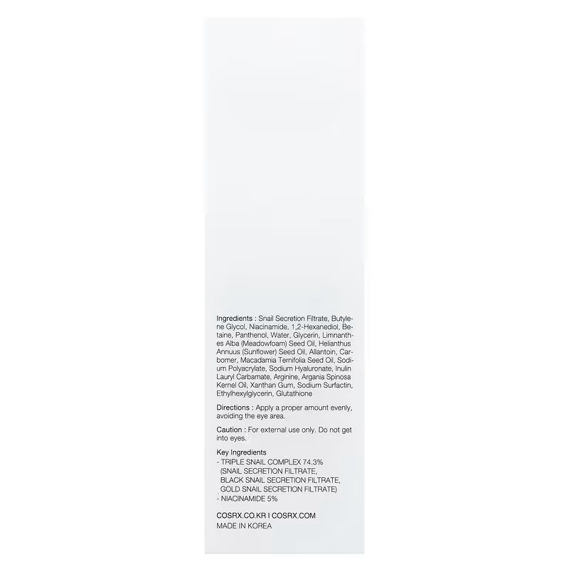 COSRX, Advanced Snail Radiance Dual Essence, 80ml