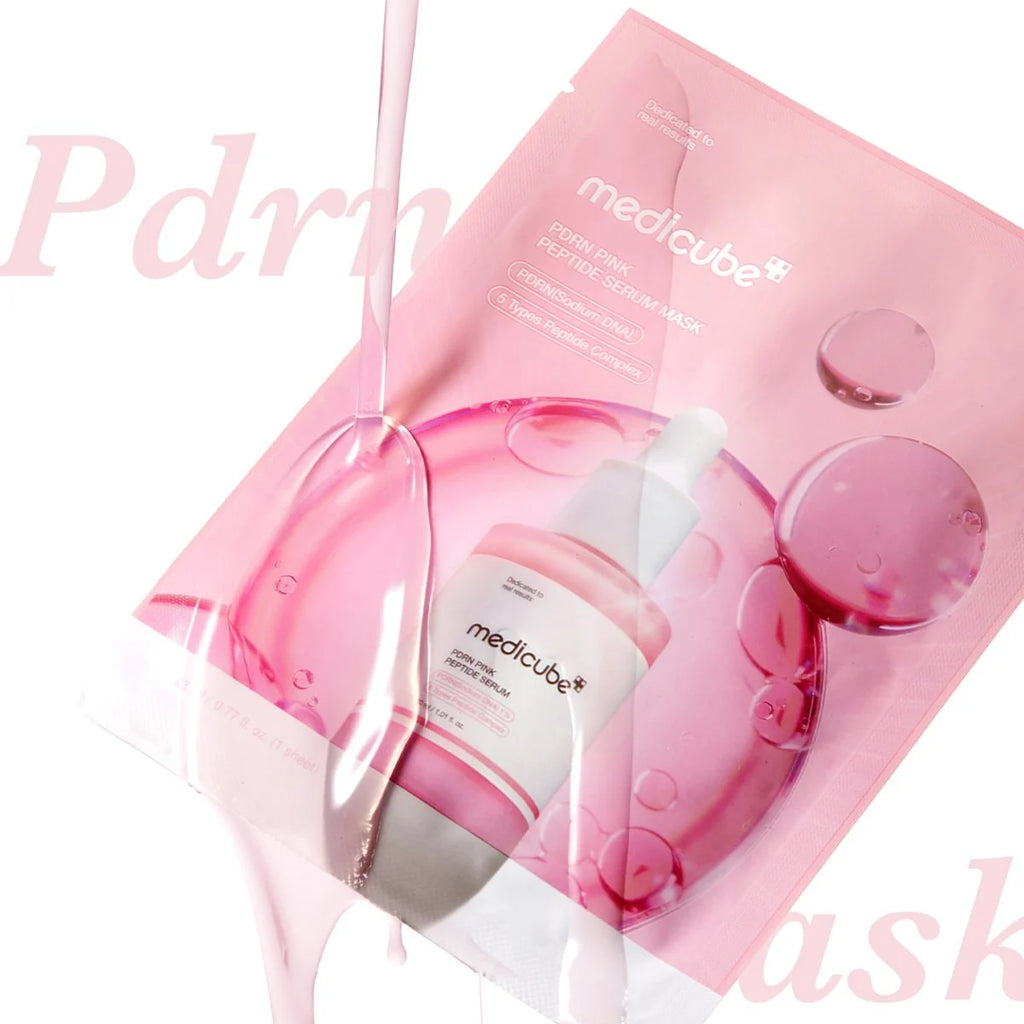 Medicube, PDRN Pink Peptide Serum Mask, 23ml x 10 ea