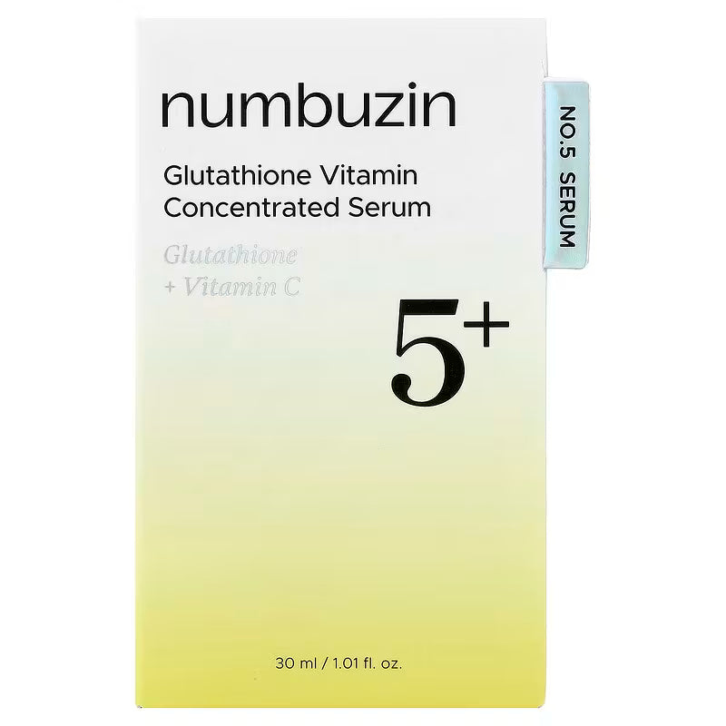 Numbuzin, No.5 Glutathione Vitamin Concentrated Serum, 1.01 fl oz (30 ml)