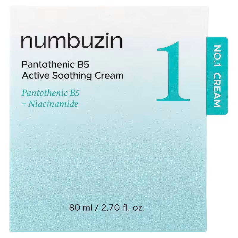 Numbuzin, No.1 Pantothenic B5 Active Soothing Cream, 2.7 fl oz (80 ml)