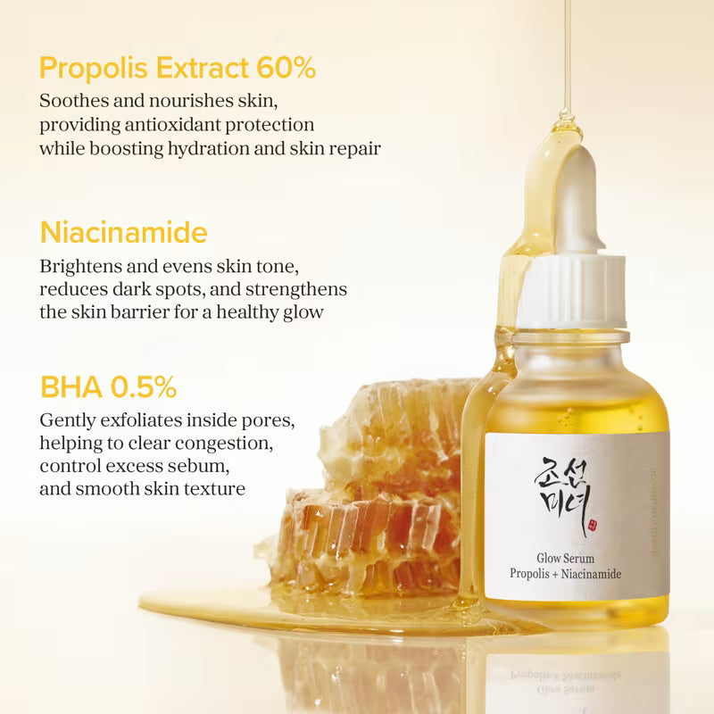 Beauty of Joseon, Glow Serum, Propolis + Niacinamide, 30ml