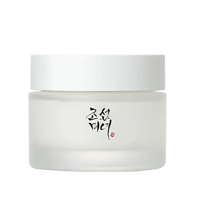 A Beauty Of Joseon Dynasty Cream with a white lid, featuring black Korean calligraphy and a small red seal on the front, set against a plain white background.