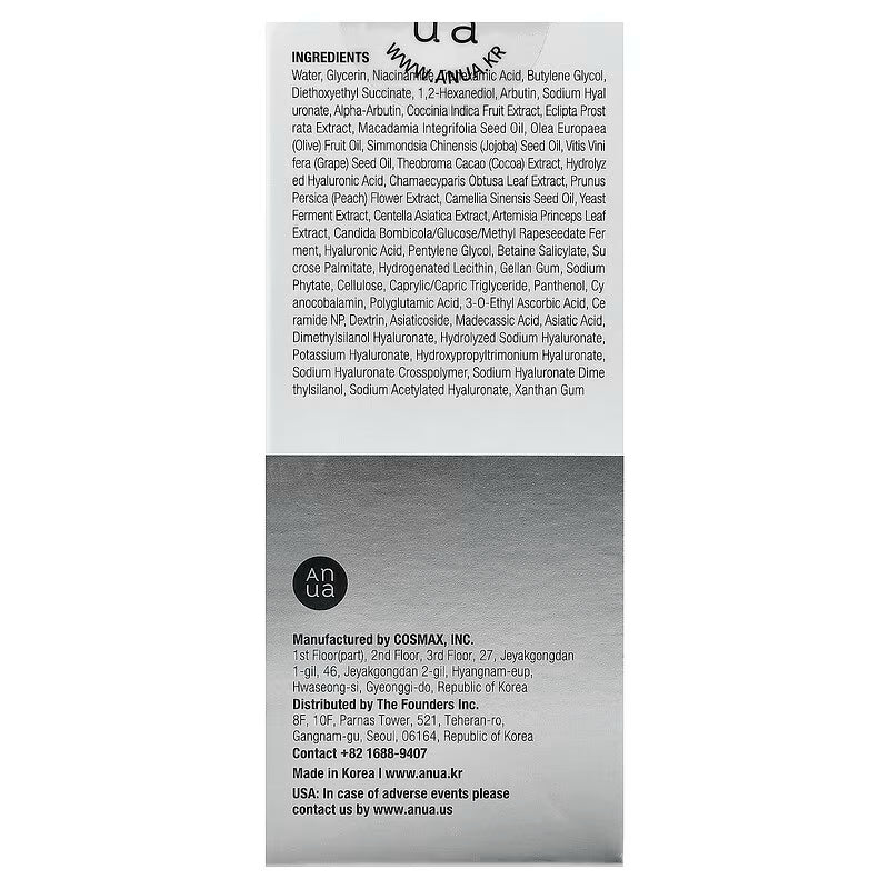 Anua, Niacinamide 10 TXA 4 Serum, 30ml