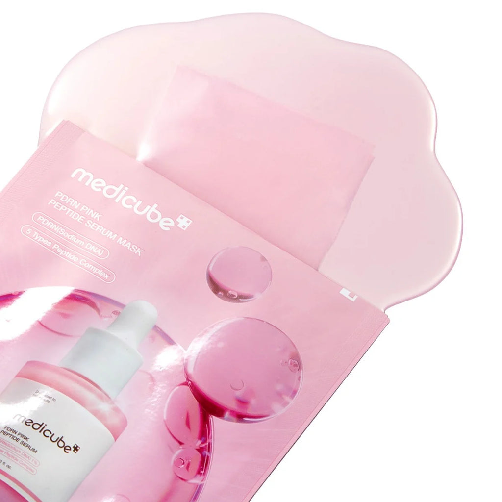 Medicube, PDRN Pink Peptide Serum Mask, 23ml x 10 ea