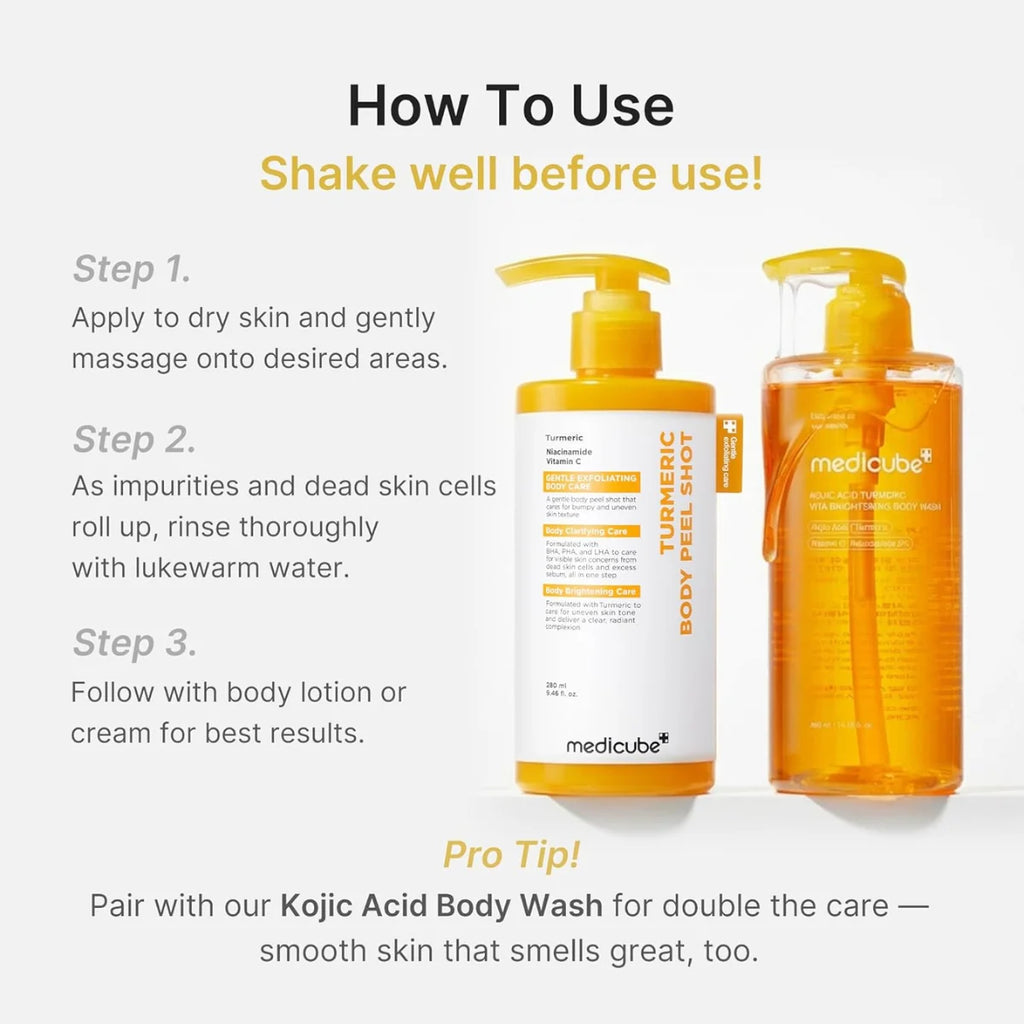 Medicube, Kojic Acid Turmeric, Body Brightening Set