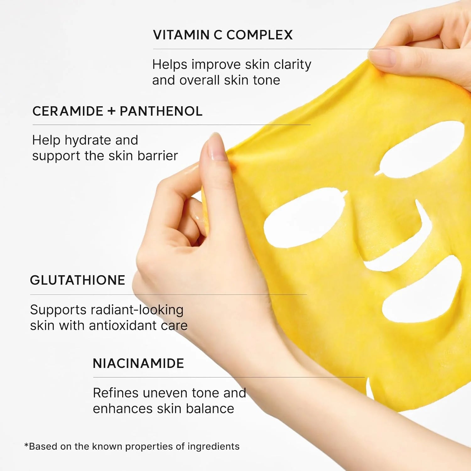 Arencia, Vitamin C Booster Shot Mask, 135ml, 5sheets