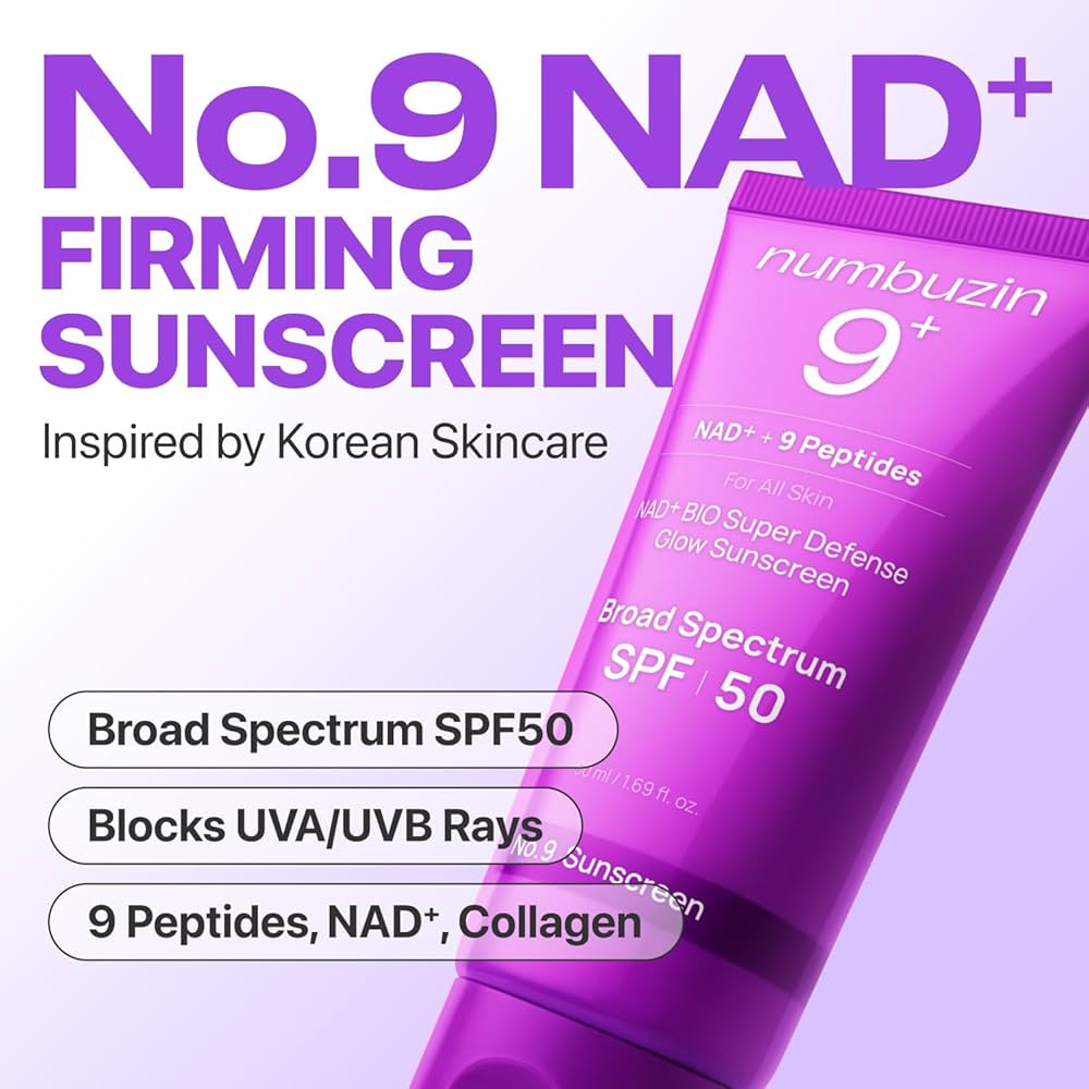 Numbuzin, 9+ NAD+ Peptides Dewy Sun Essence, 50ml