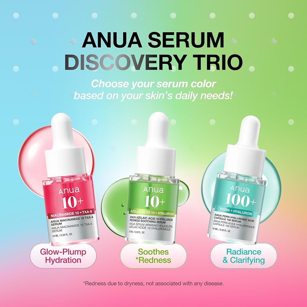 Anua, Mini Serum Set, 10ml x 3ea