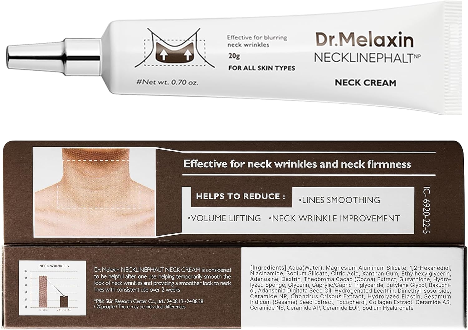 Dr.Melaxin, Necklinephalt Neck Cream, 20g