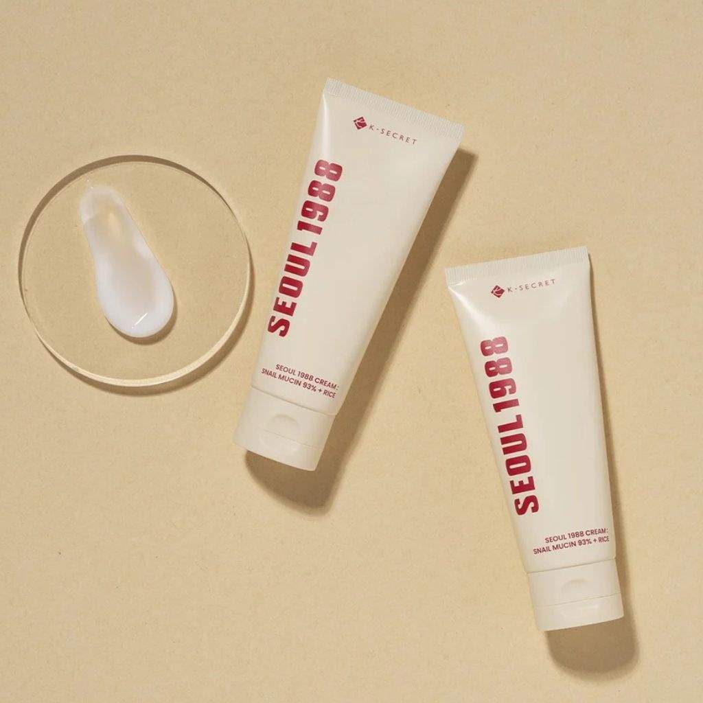 K-SECRET, Seoul 1988 Cream, Snail Mucin 93% + Rice, 100ml