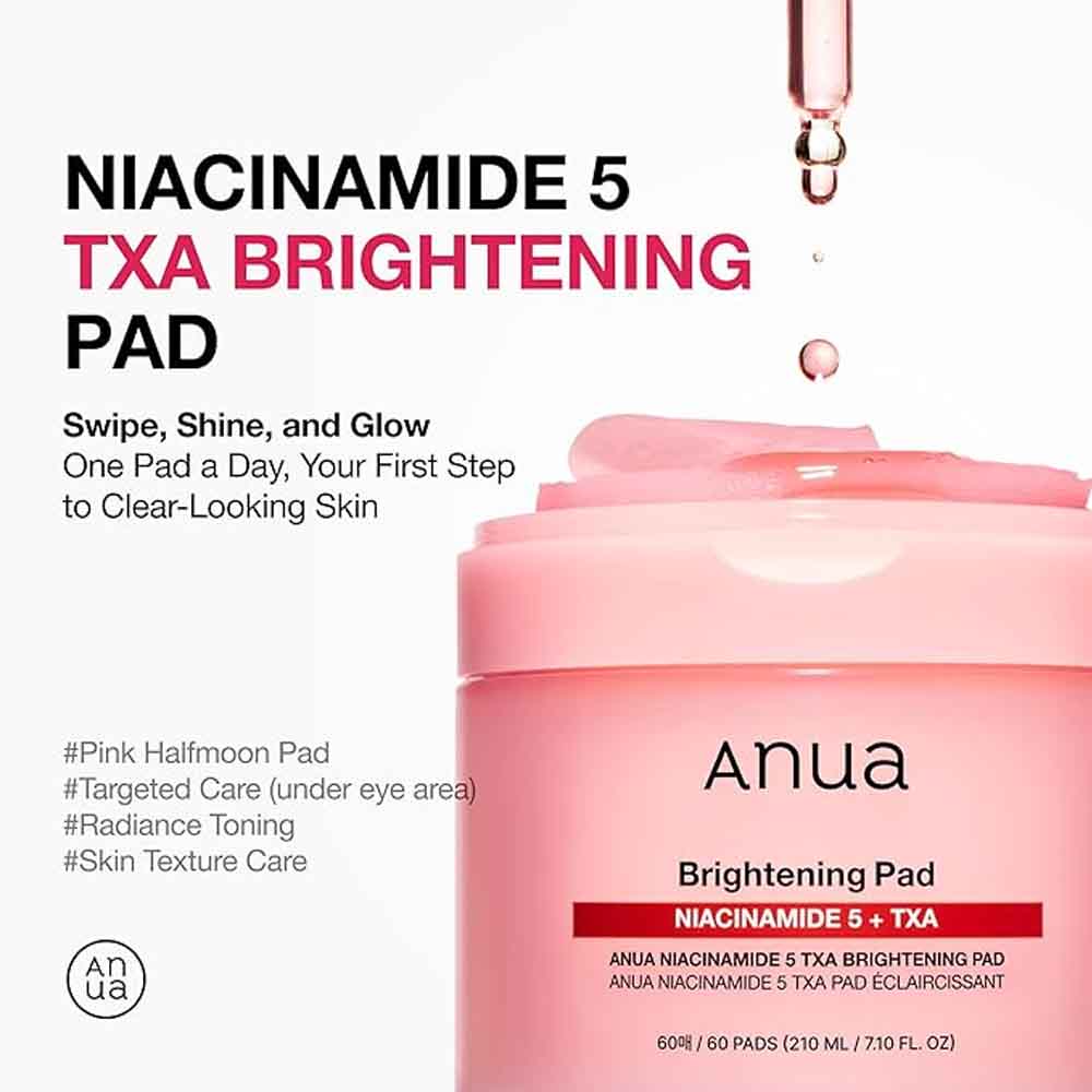 Anua, Niacinamide 5 TXA Toner Pads, 210ML, 60PADS