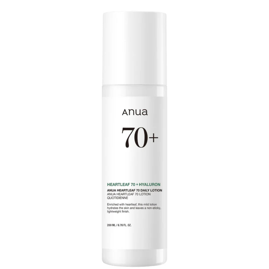 Anua, Heartleaf 70+ Hyaluron Daily Lotion, 200ml