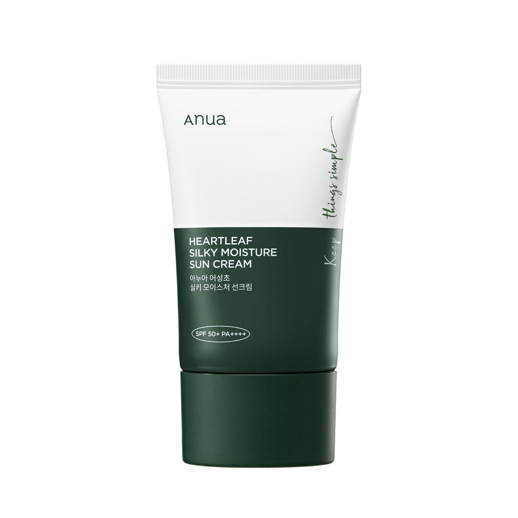 Anua، كريم واقي شمس حريري بالهارتليف، SPF 50+، PA++++، 1.69 أونصة سائلة (50 مل)