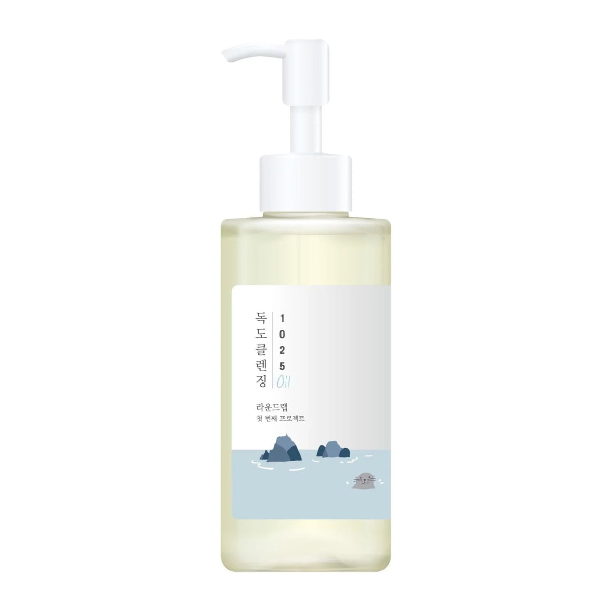 Round Lab 1025 Dokdo Cleansing Oil set against a plain white background.