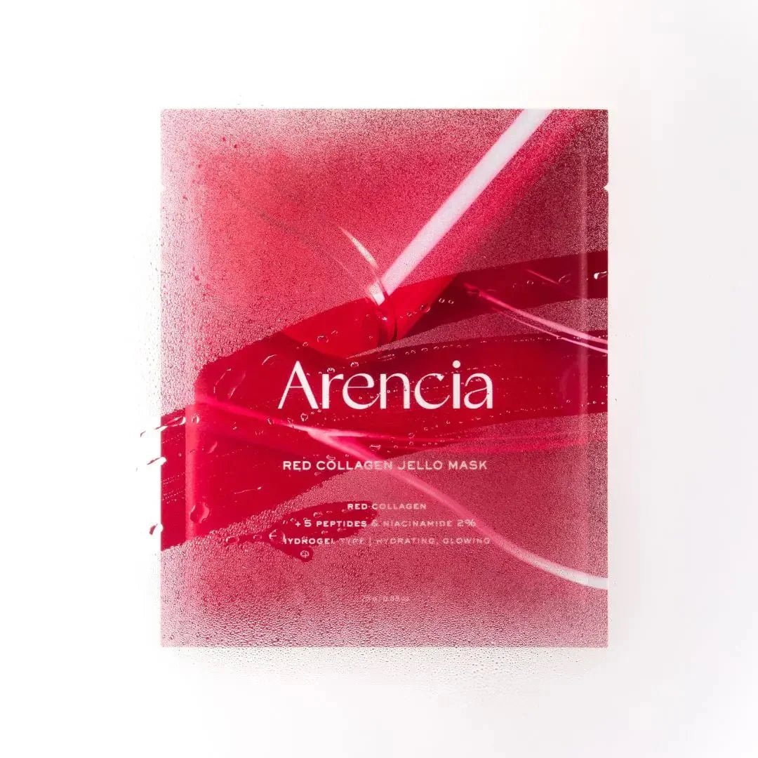 Arencia Red Collagen Jello Mask on a white background
