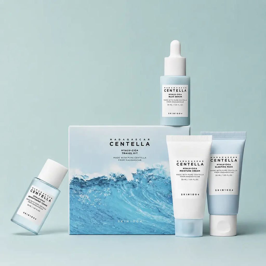 SKIN1004, Madagascar Centella Hyalu-Cica Travel Kit, 4 Piece Set