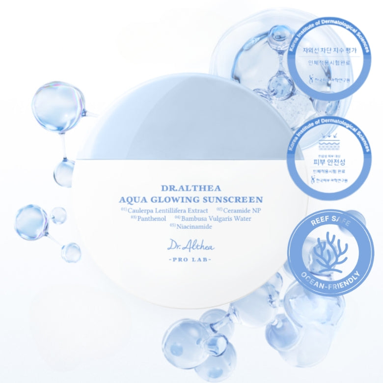 Dr. Althea, Aqua Glowing Sunscreen, SPF50+, 45ml