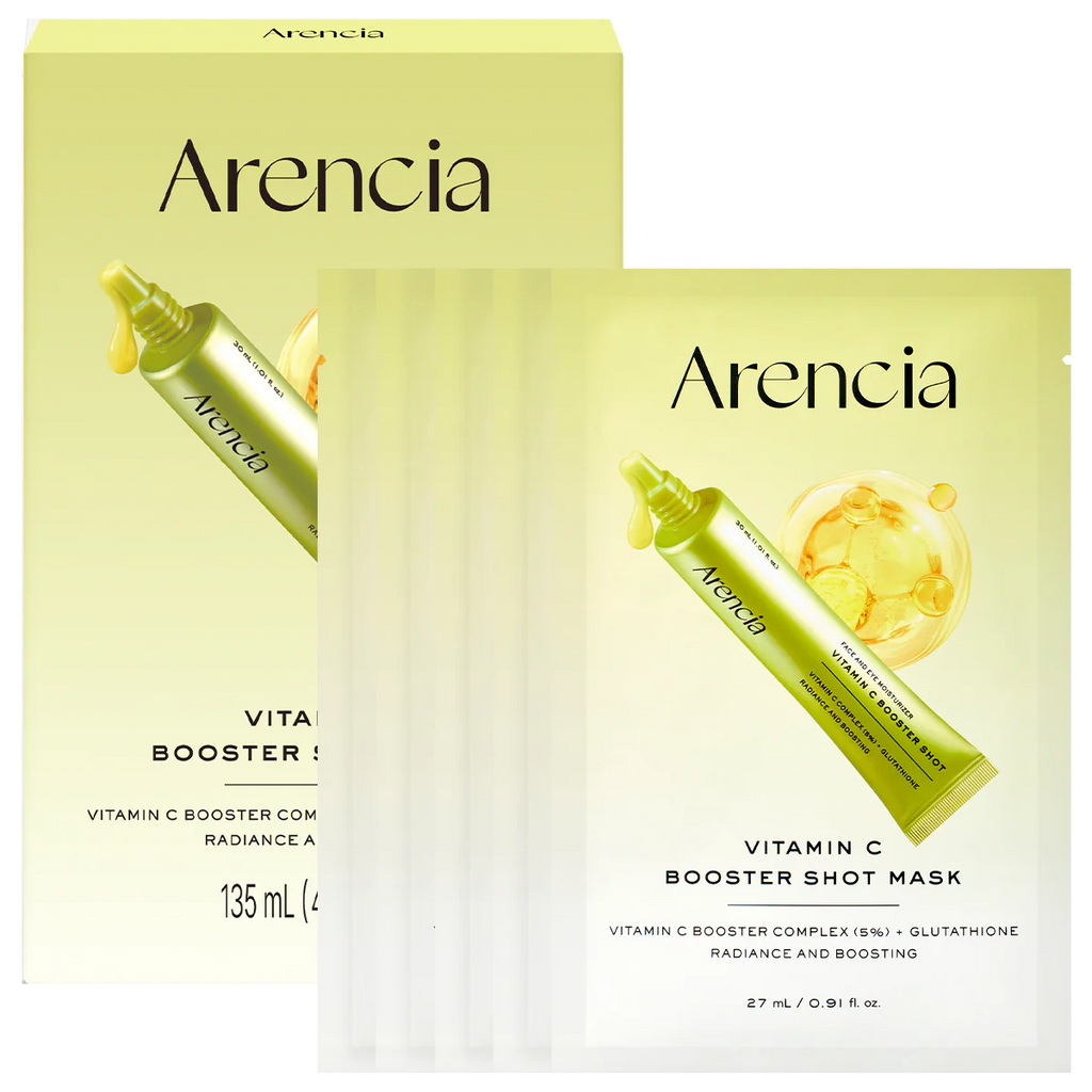 Arencia, Vitamin C Booster Shot Mask, 135ml, 5sheets