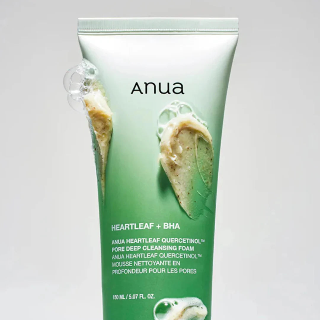 Anua, غسول رغوي لتنظيف المسام بعمق بهارتليف كيرسيتينول™، 5.07 أونصة سائلة (150 مل)