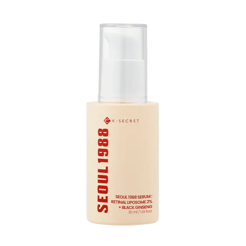 K-SECRET, Seoul 1988 Cream Glow Serum, Retinal Liposome 2%+Black Ginseng, 30ml
