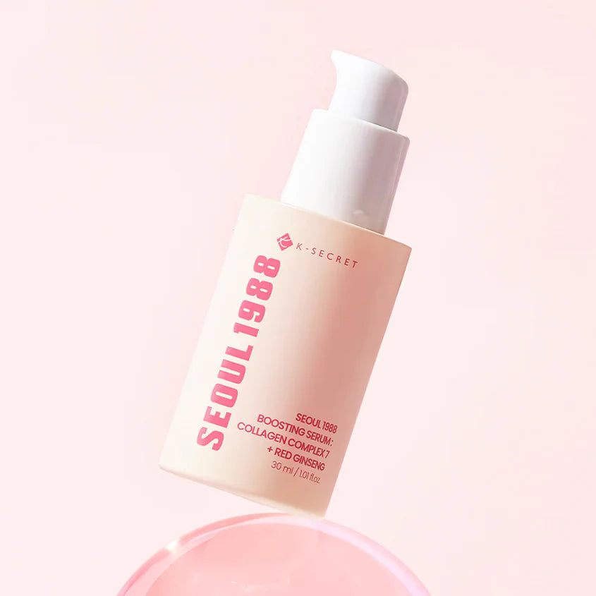 K - SECRET, Seoul 1988 Boosting Serum, Collagen Complex 7+ Red Gingseng, 30ml