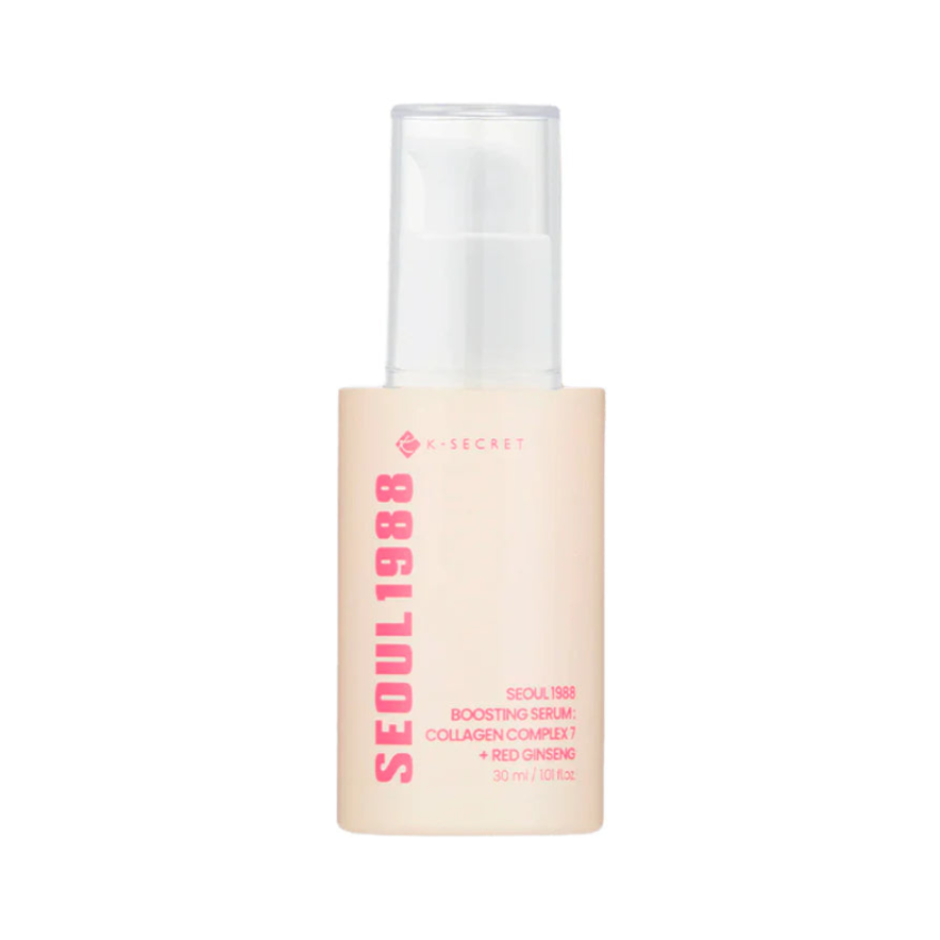 K - SECRET, Seoul 1988 Boosting Serum, Collagen Complex 7+ Red Gingseng, 30ml