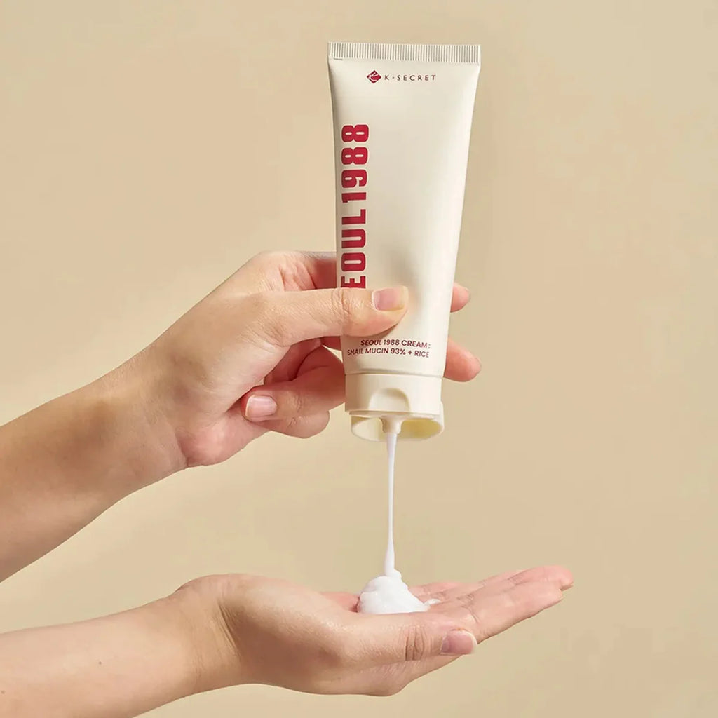 K-SECRET, Seoul 1988 Cream, Snail Mucin 93% + Rice, 100ml