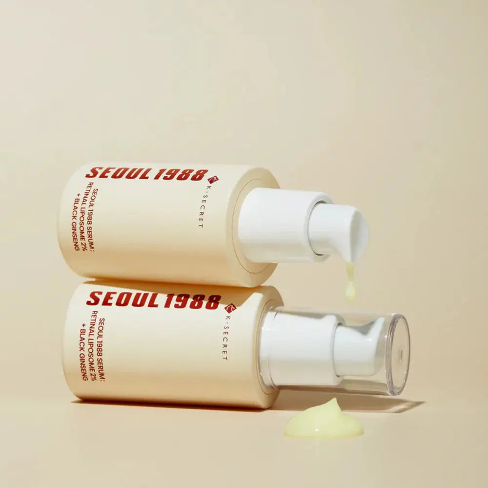 K-SECRET, Seoul 1988 Cream Glow Serum, Retinal Liposome 2%+Black Ginseng, 30ml