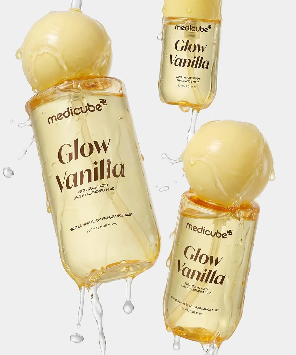 ميديكيوب، جلو فانيلا، رذاذ معطر للشعر والجسم، 100 مل
