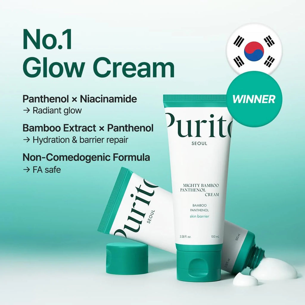 Purito, Mighty Bamboo Panthenol Cream, 100ml