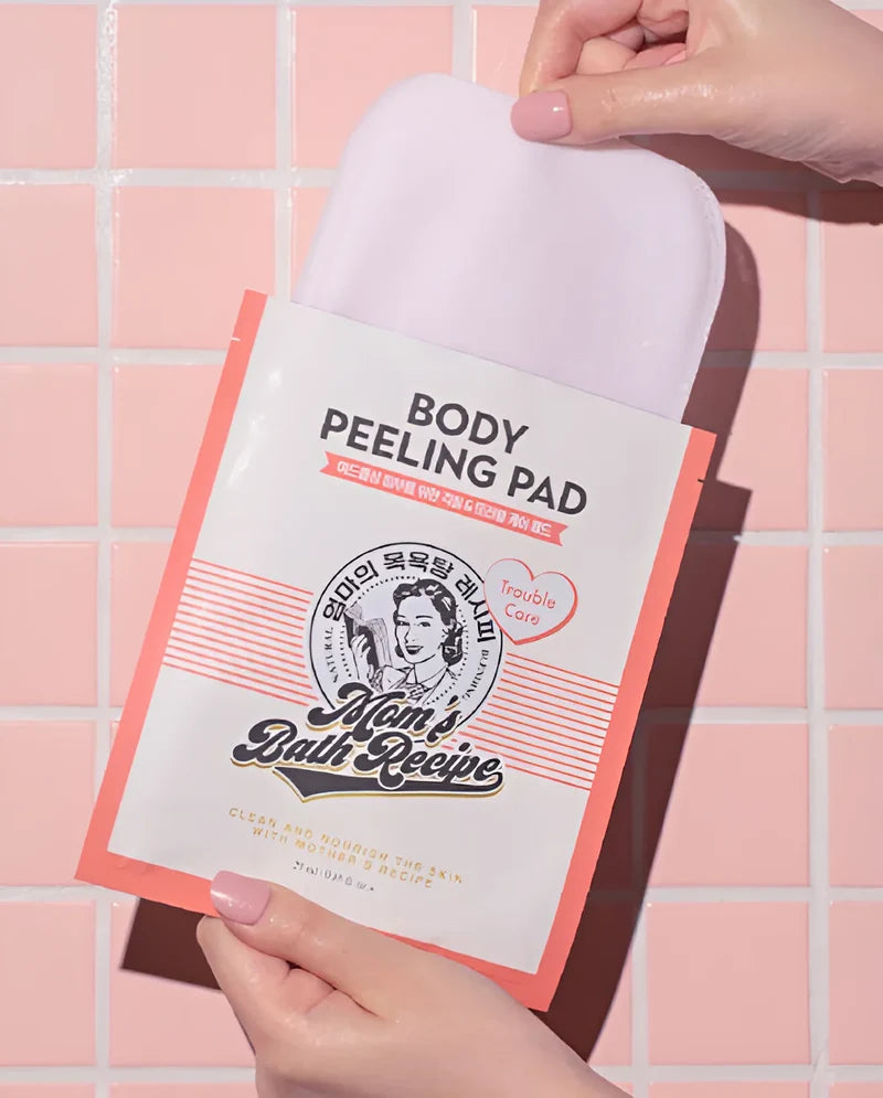 Mom's Bath Recipe, Body Peeling Pad, Trouble Care, 8 Sheets