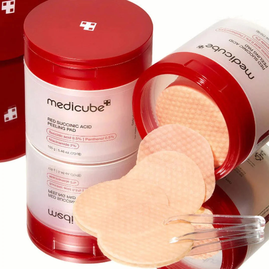 Medicube, Red Succinic Acid Peeling Pad, 70 Pads