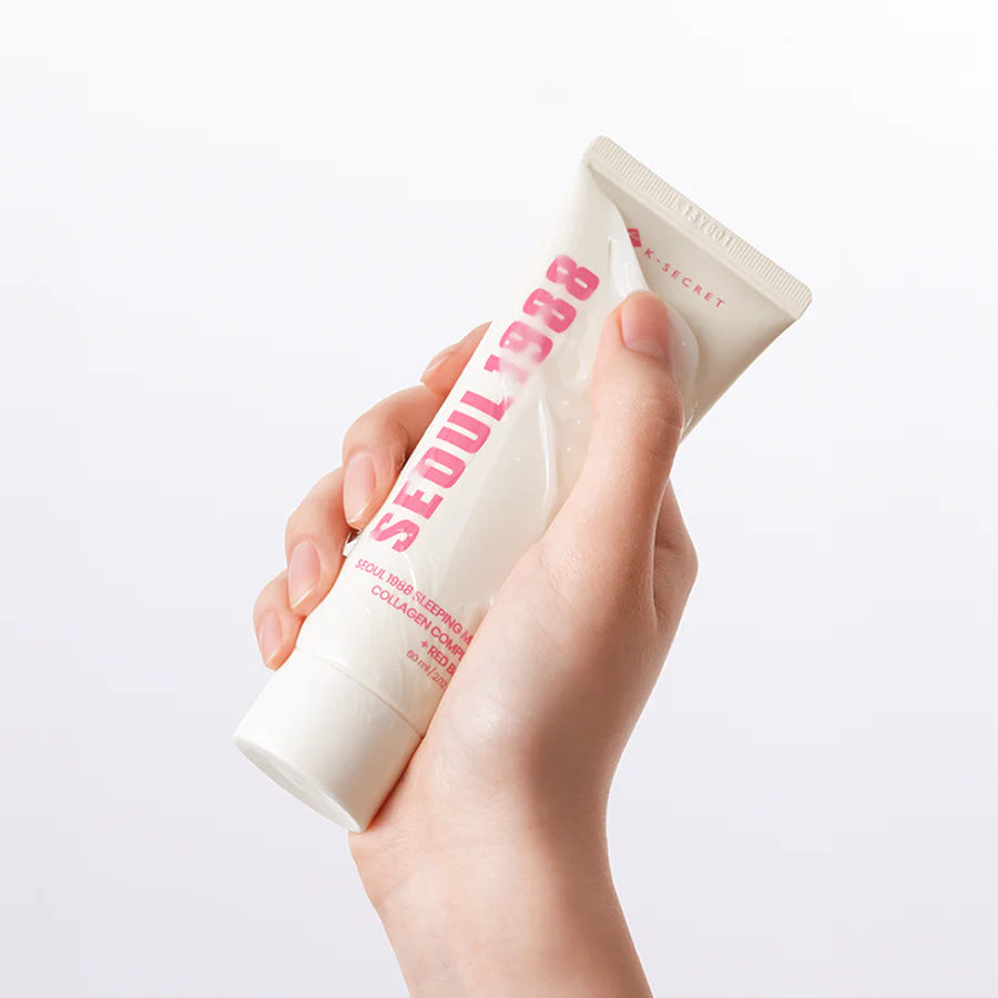 K-SECRET, Seoul 1988 Sleeping Mask, Collagen Complex 7 + Red Bean, 60ml