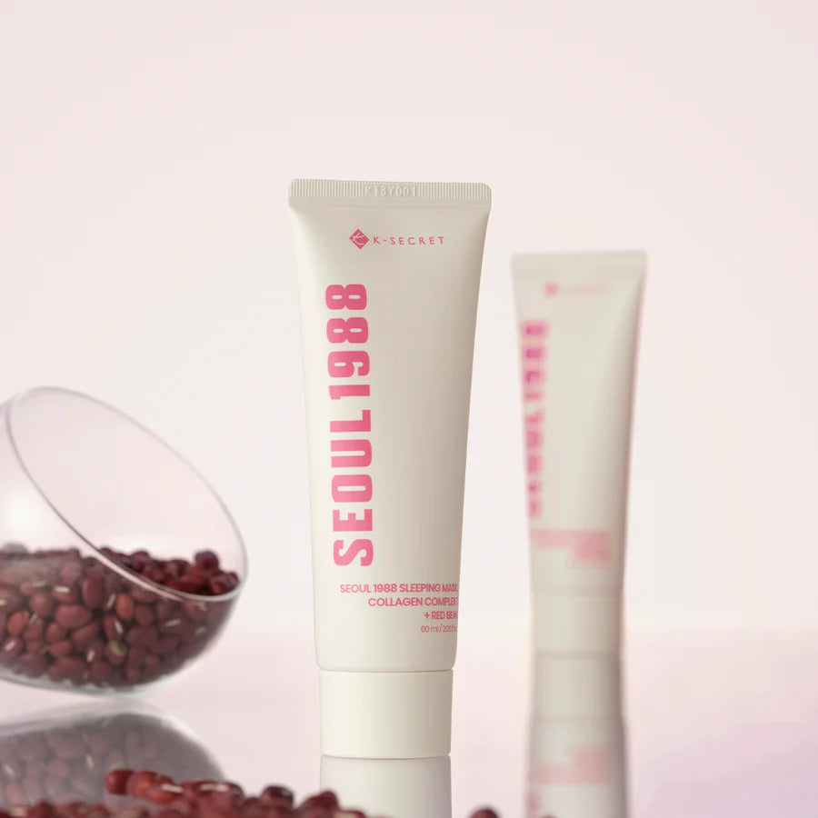 K-SECRET, Seoul 1988 Sleeping Mask, Collagen Complex 7 + Red Bean, 60ml