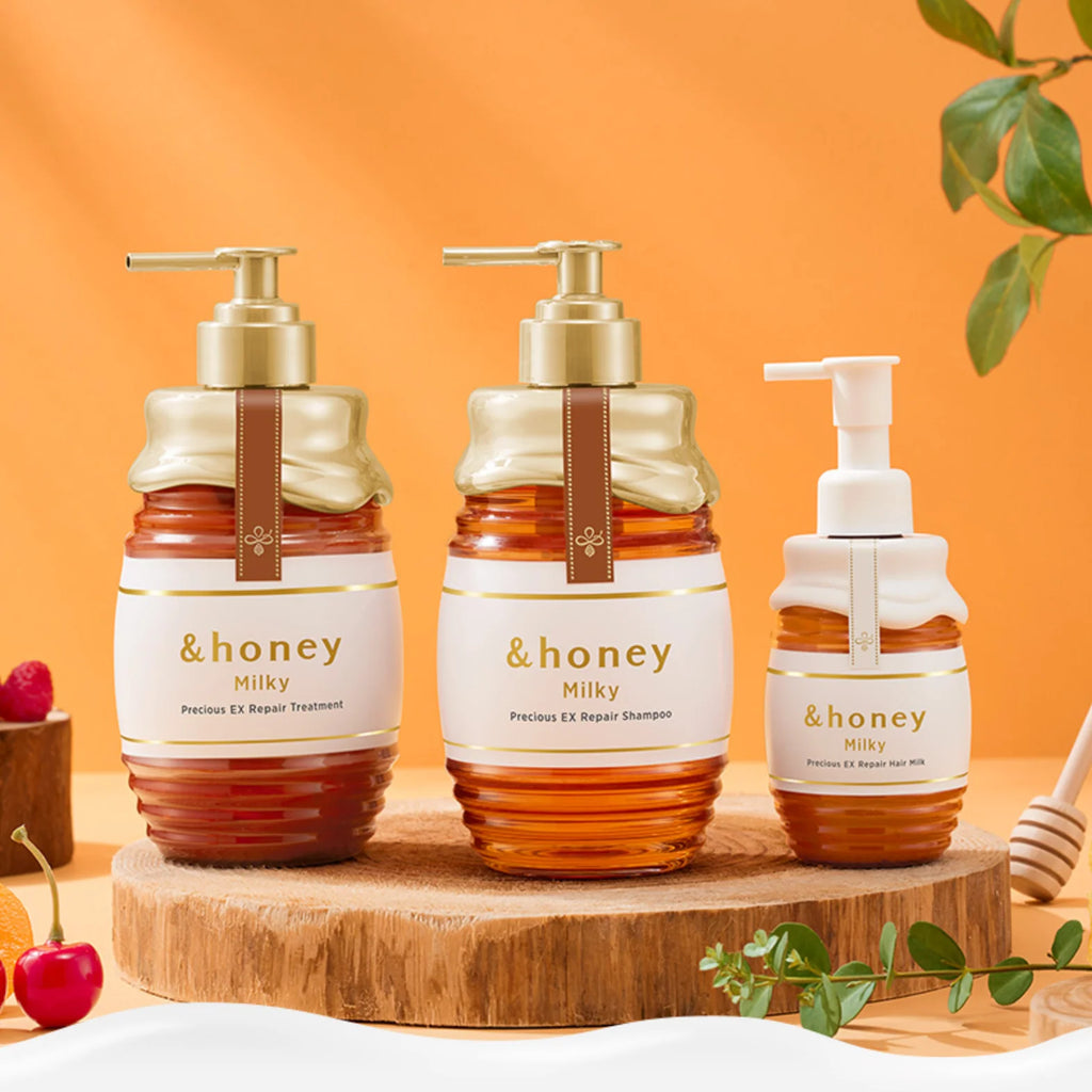 &honey, شامبو ميلكي بريشيس إكس لإصلاح الشعر، 500 مل