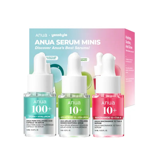 Anua, Mini Serum Set, 10ml x 3ea
