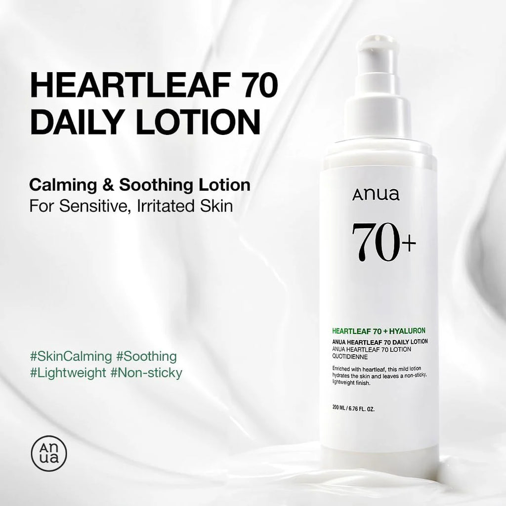 Anua, Heartleaf 70+ Hyaluron Daily Lotion, 200ml