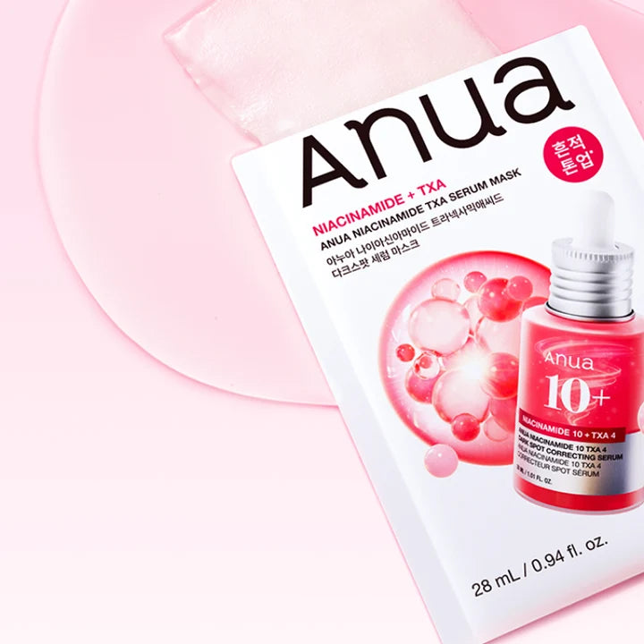Anua, Niacinamide+TXA، قناع سيروم، 28 مل
