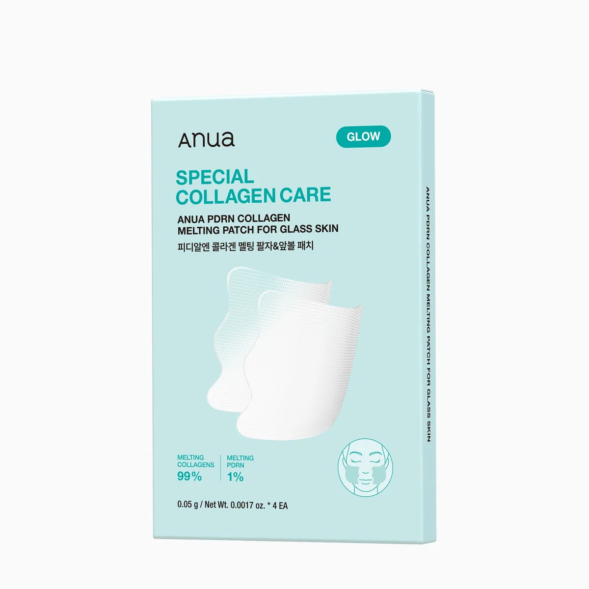 Anua PDRN Special Collagen Care Melting Patch packaging on a white background