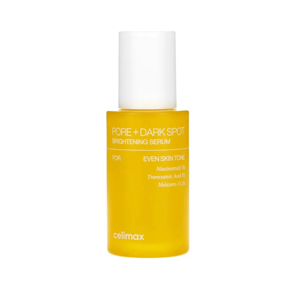 Celimax Pore + Dark Spot Brightening Serum on a white background