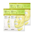 4 packages of Celimax The Vita-A Retinol Shot Tightening 2-Step Gel Mask showing Step 1 and Step 2 masks with a yellow gel mask illustration on the front.